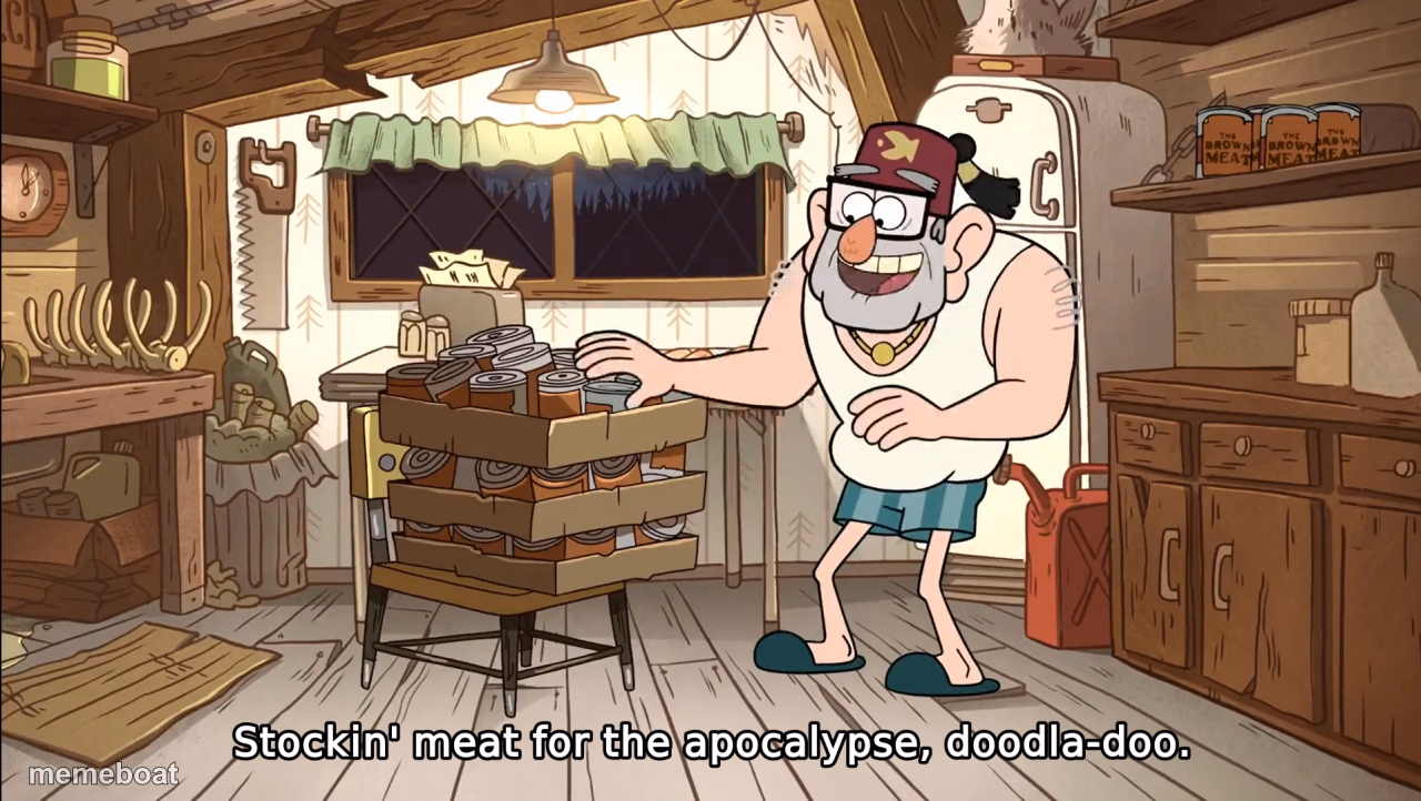 Gruncle Stan Apocalypse Meat - meme generator image preview