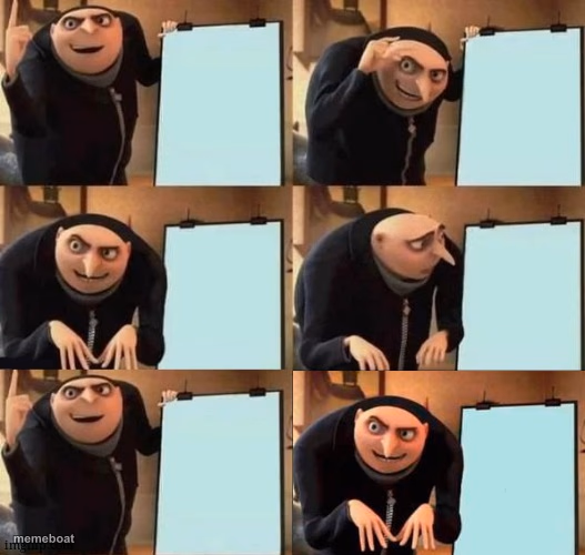 Gru's Plan 6 Panel - meme generator image preview