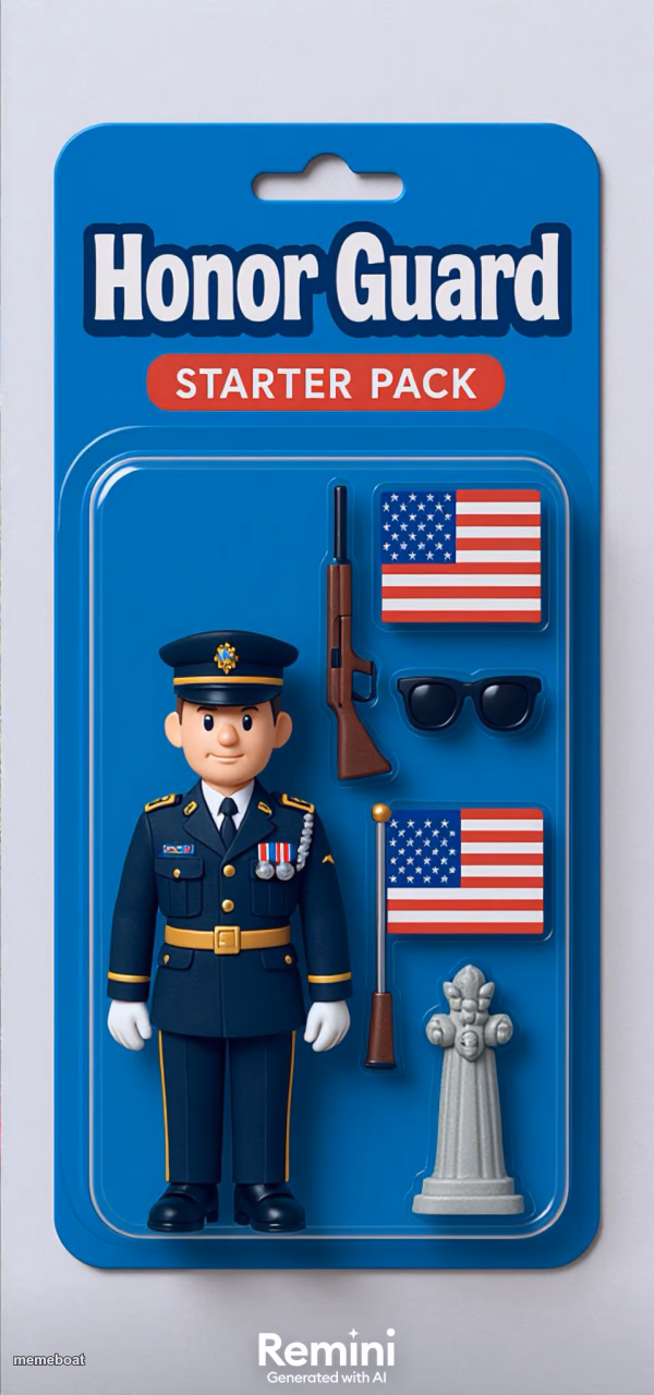 Guard of the tomb of the unknown soldier - meme generator image preview