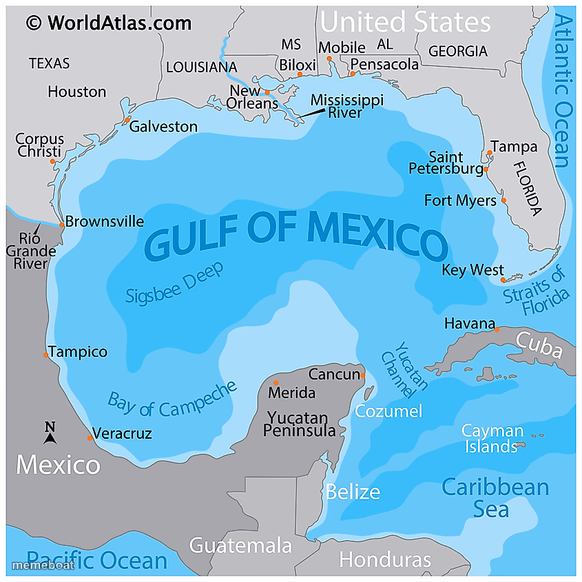 Gulf of Mexico, Florida, Texas - meme generator image preview