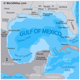 Gulf of Mexico, Florida, Texas