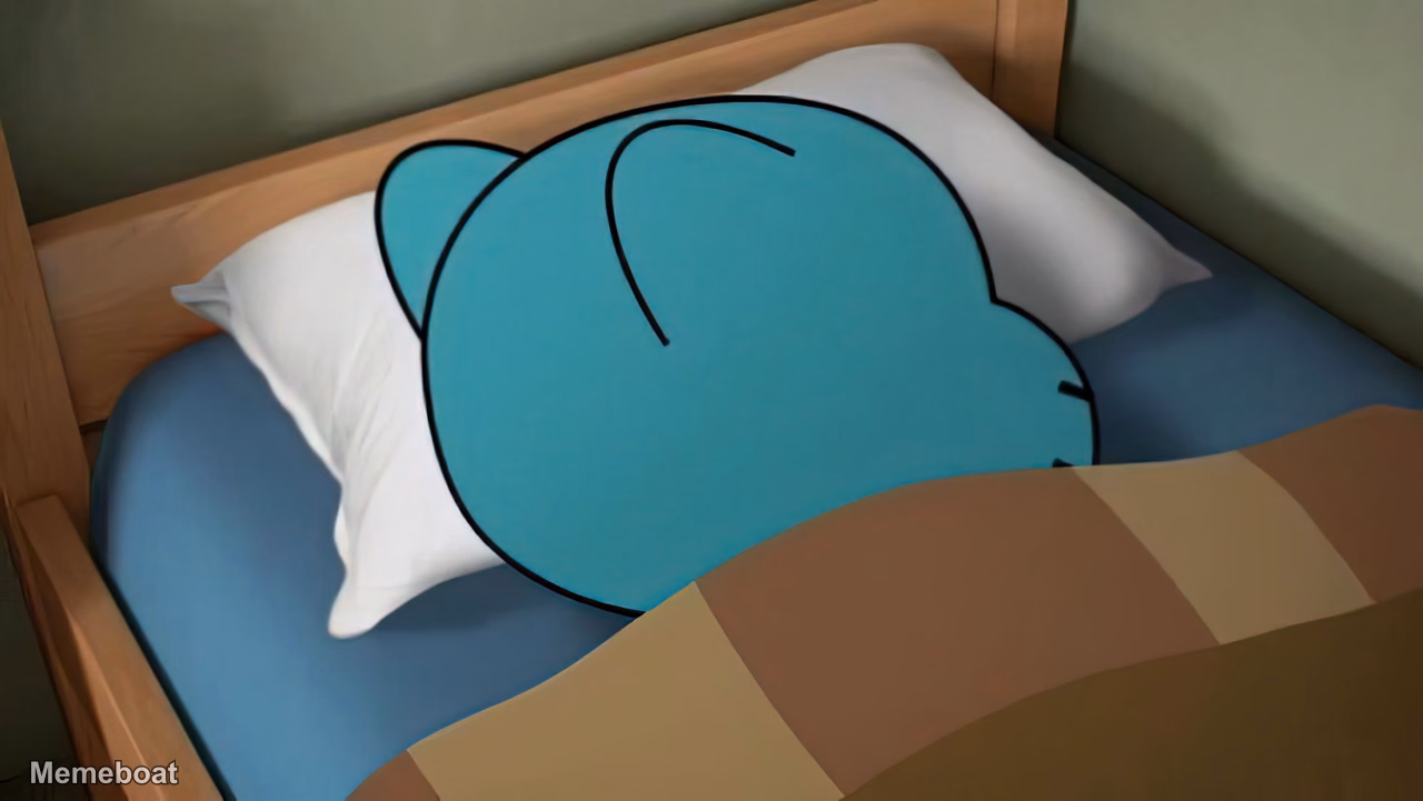 Gumball Sleeping - meme generator image preview