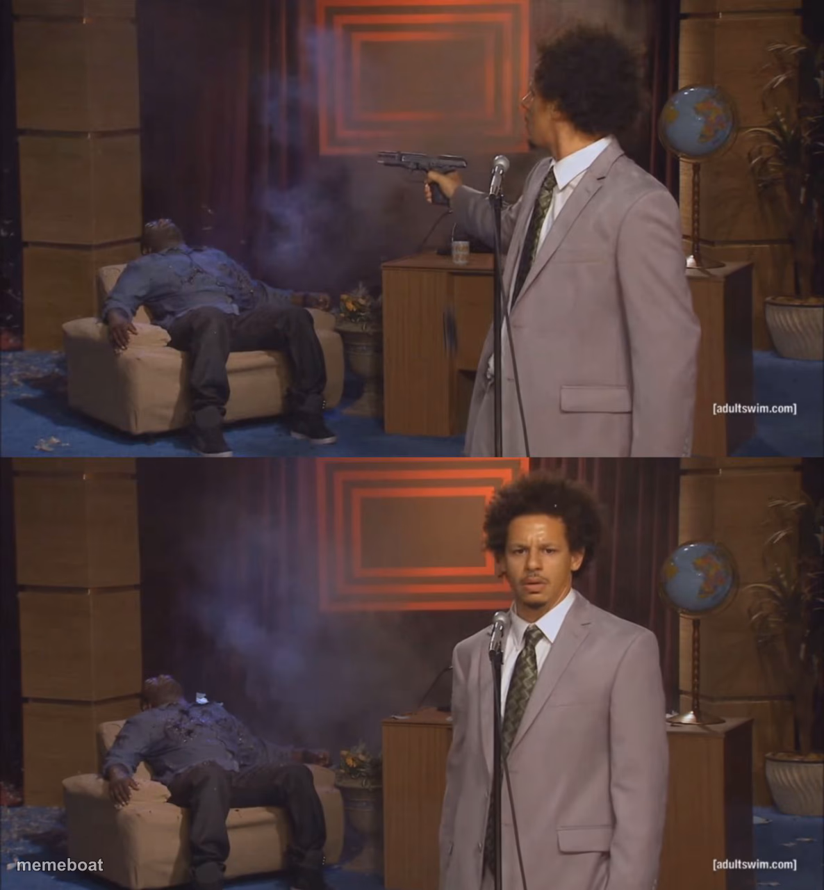 gunshot meme - meme generator image preview