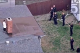 Guy hiding from cops on roof