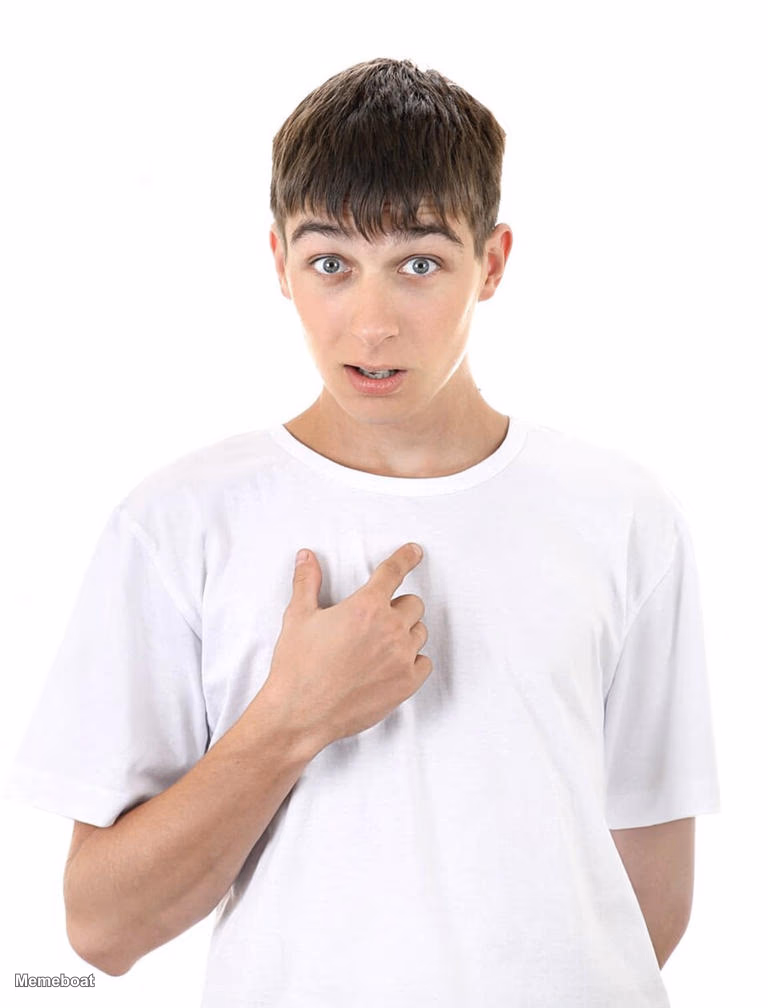 guy pointing at himself - meme generator image preview