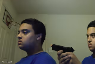 Mirror Gun Selfie