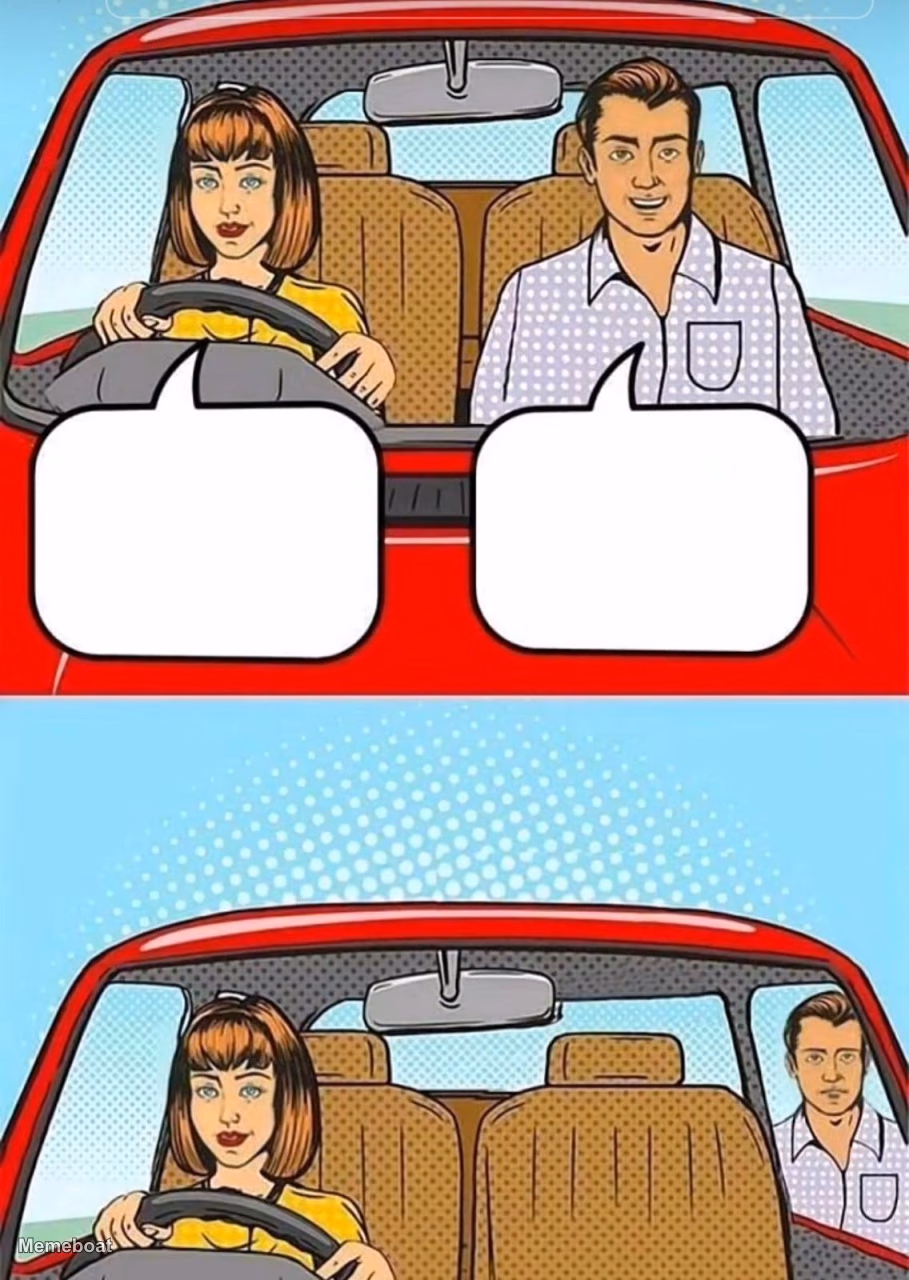 Guy Throws GF Out of Car - meme generator image preview