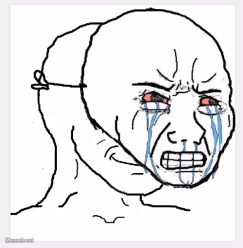guy with happy face crying mask - meme generator image preview