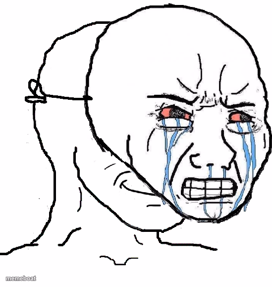 guy with happy face crying mask - meme generator image preview