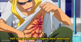 half of my respiratory organs were destroyed