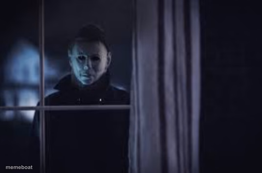 Halloween Movie Michael Myers Outside Window - meme generator image preview
