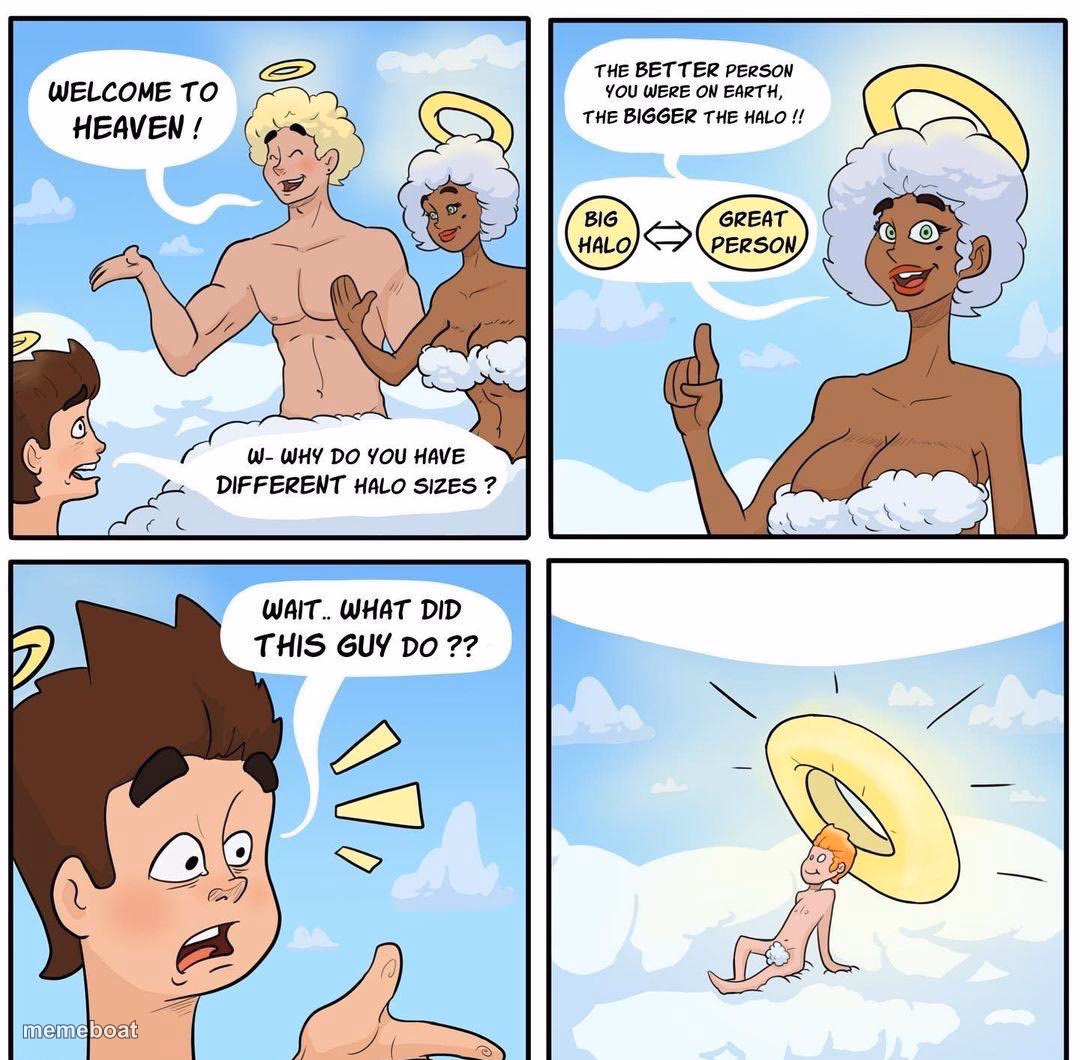 Halo Sizes on Cloud 9 - meme generator image preview