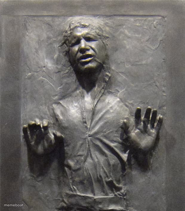 Han Solo Frozen Carbonite - meme generator image preview