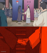 Handshake Between Madara and Hashirama