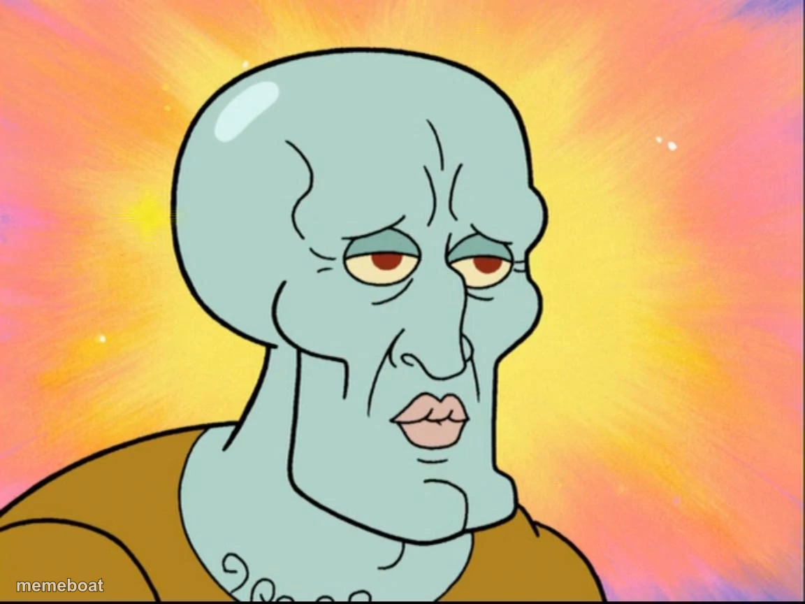 Handsome Squidward - meme generator image preview