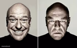 happy guy vs angry guy