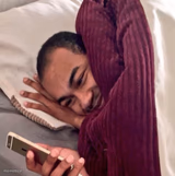 Happy in bed