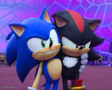 happy sonic grumpy shadow