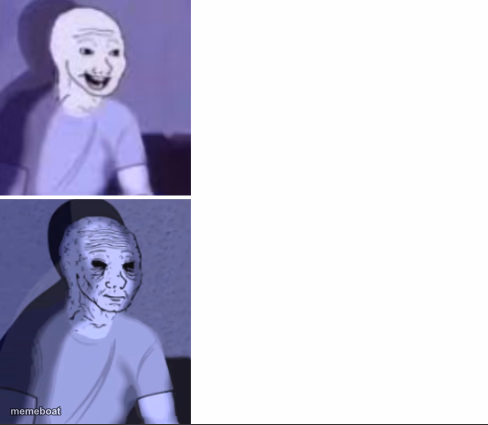Happy to sad - meme generator image preview