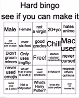 Hard Bingo by OwU