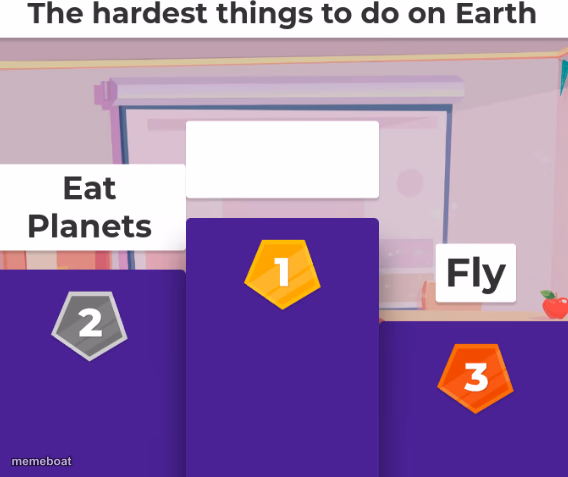 Hardest Things to do on Earth - meme generator image preview