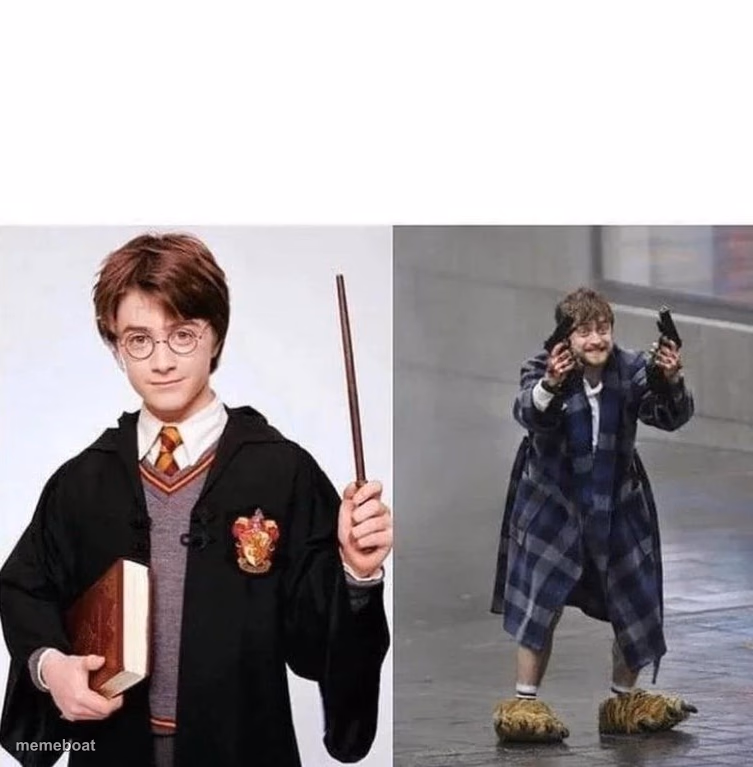 Harry + Crazy Harry - meme generator image preview