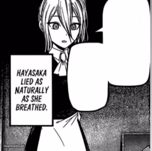 Hayasaka lied as naturally as she breathed - meme generator image preview