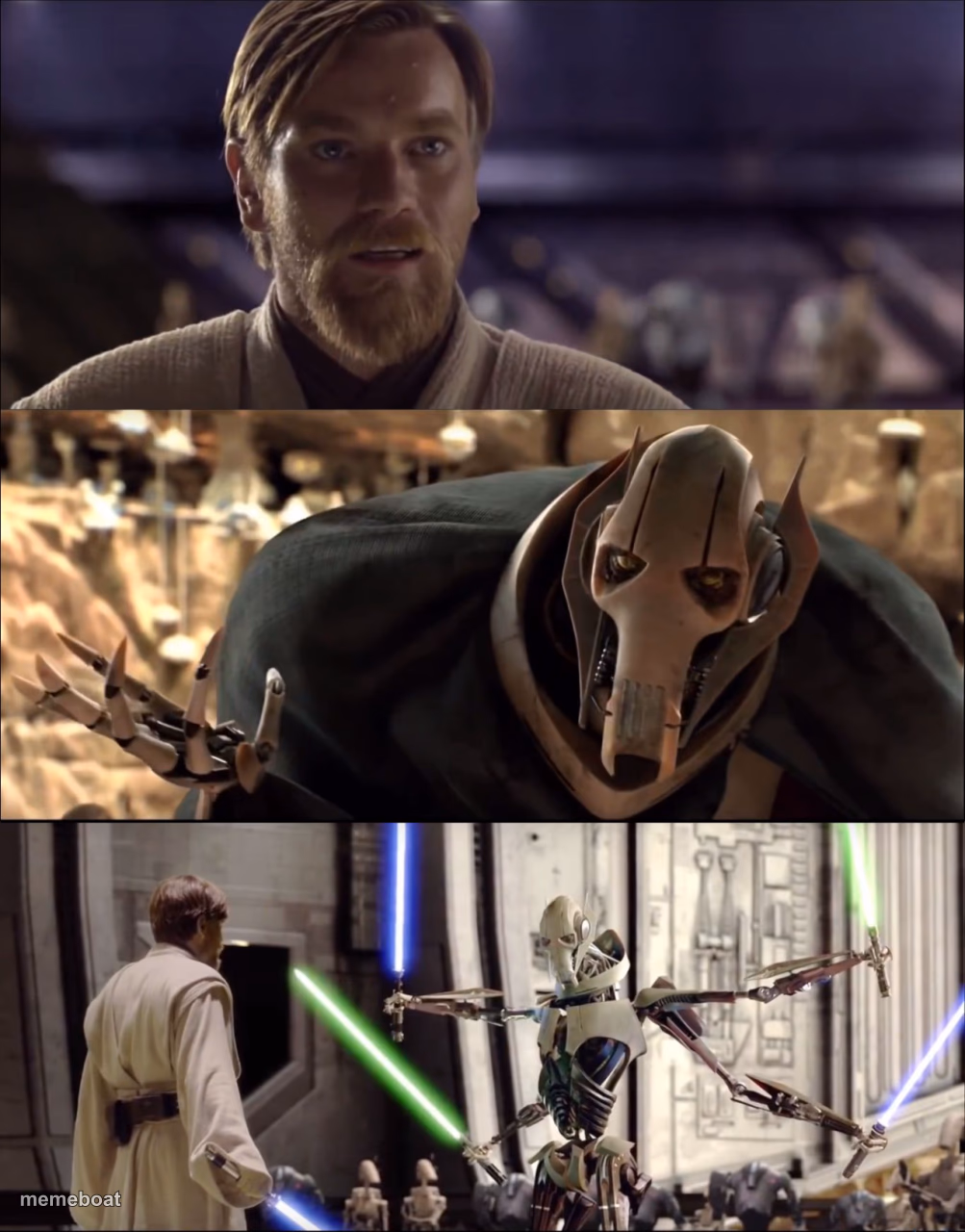 Hello There. Obi-wan vs Grievous - meme generator image preview