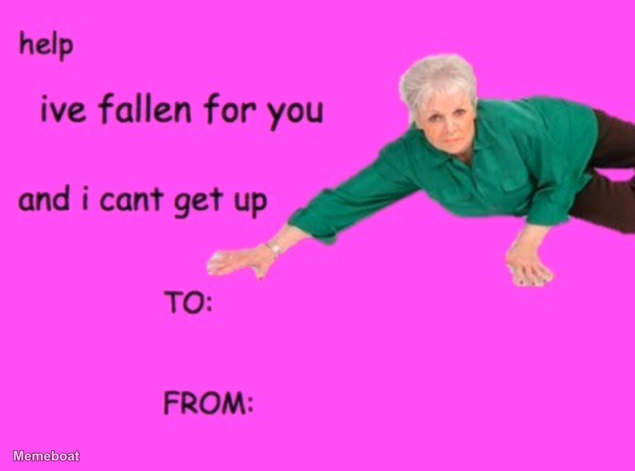 Help! I've Fallen for You and I Can't Get Up - meme generator image preview