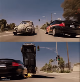 Herbie Dodges Car