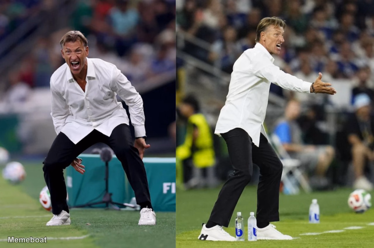 Hervé Renard Losing His Nerves - FIFA World Cup - meme generator image preview