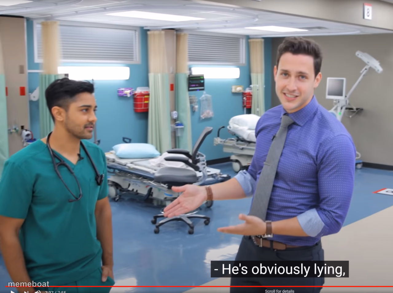 He's obviously lying - meme generator image preview