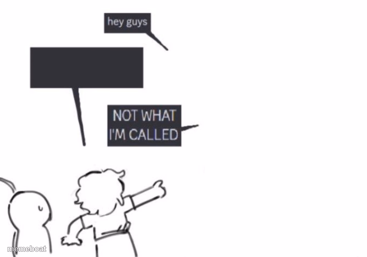 Hey Guys - NOT WHAT I'M CALLED - meme generator image preview