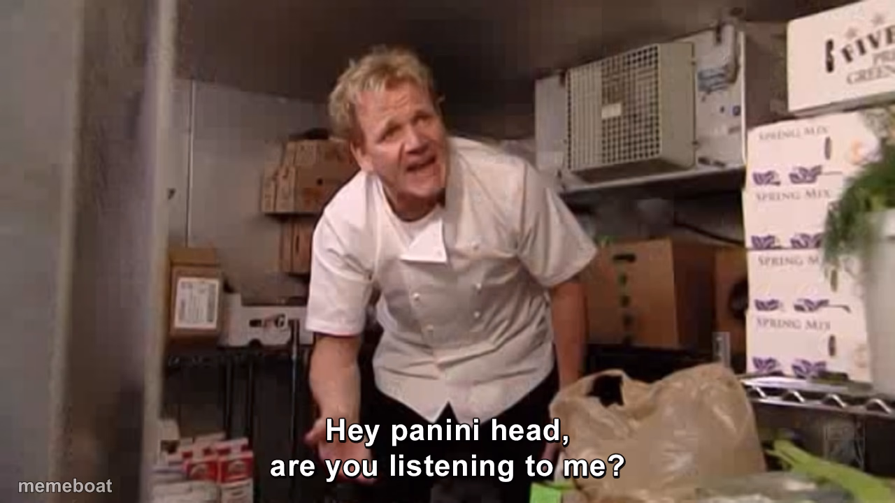 Hey Panini Head, Are You Listening To Me? - meme generator image preview