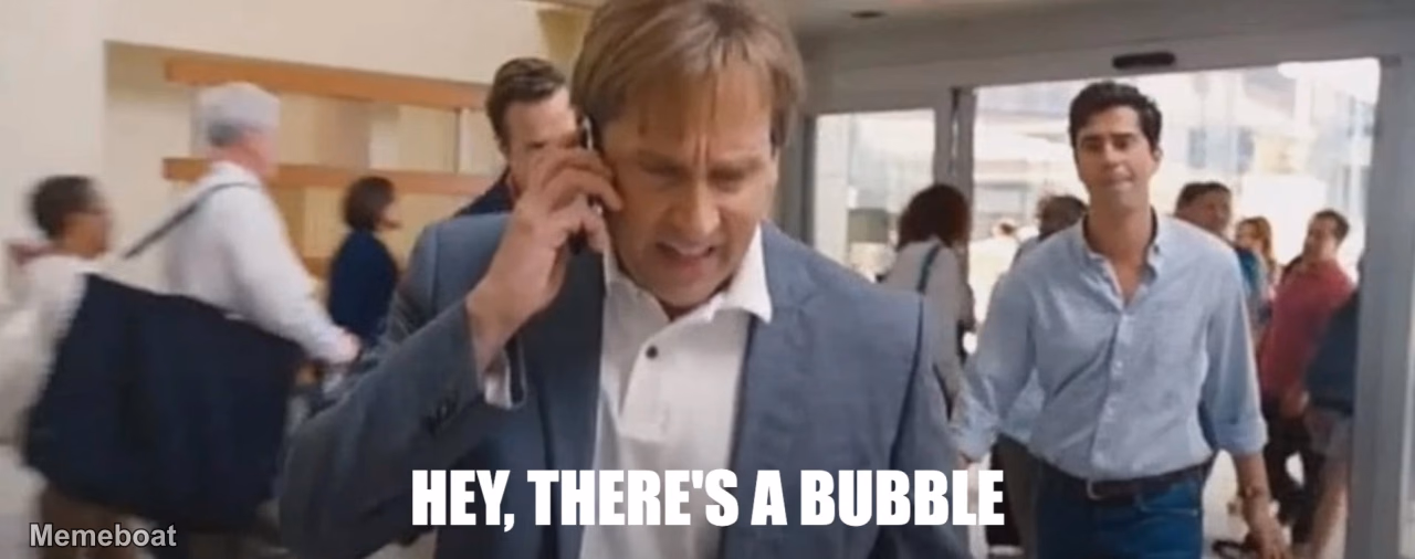 Hey, There's a Bubble - the Big Short - meme generator image preview