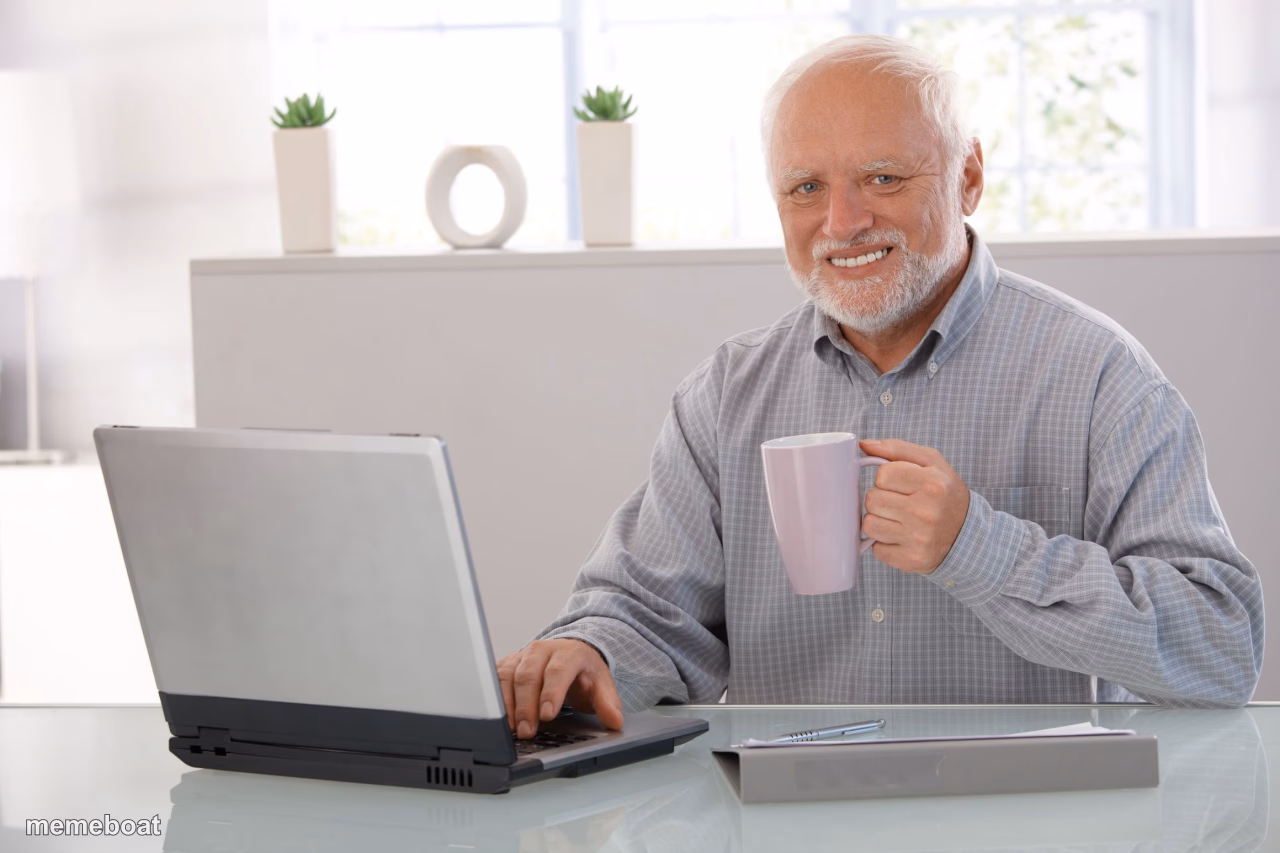 Hide the pain Harold (large) - meme generator image preview