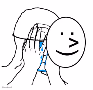 Hiding the Pain Wojak