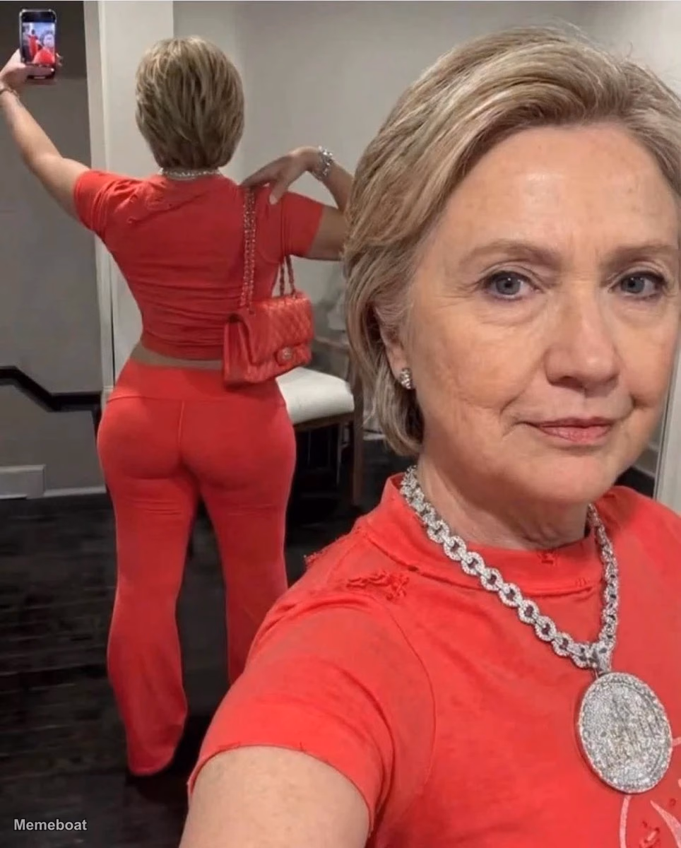 Hillary Clinton Mirror Selfie (AI Generated) - meme generator image preview