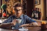 Hipster coffee snob