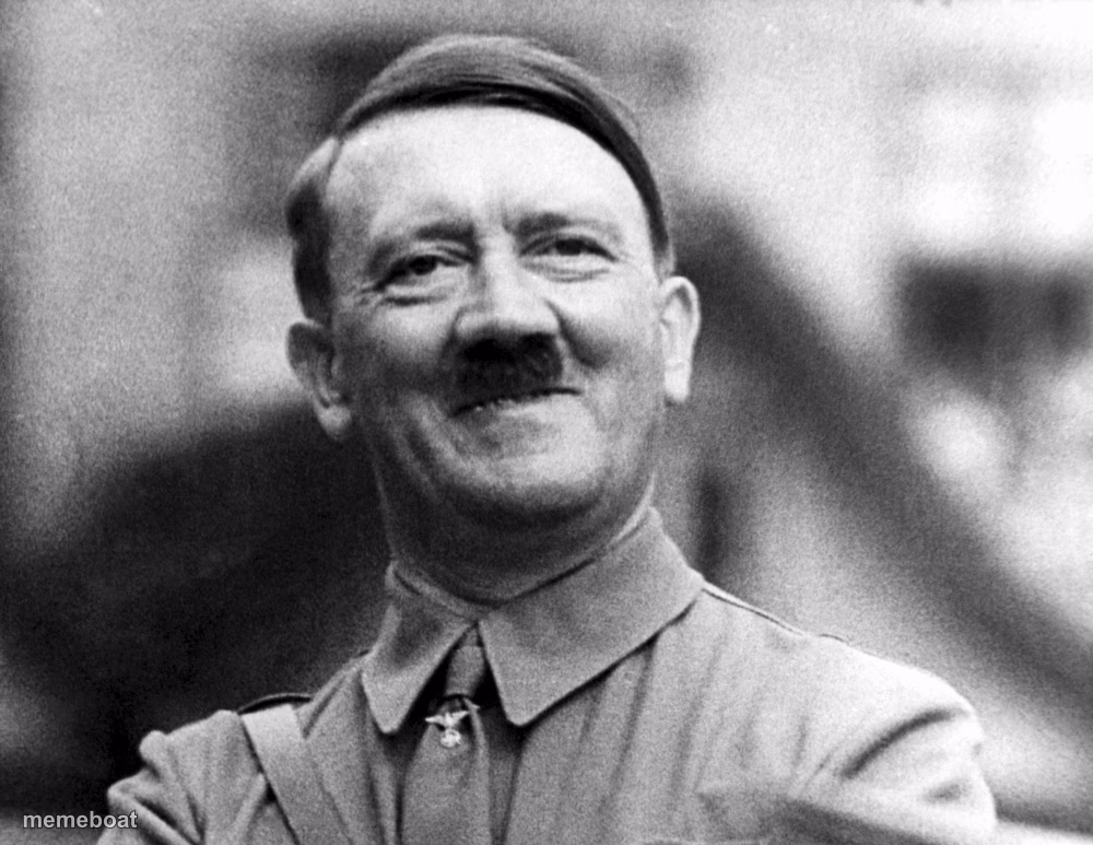 Hitler Smiling - meme generator image preview
