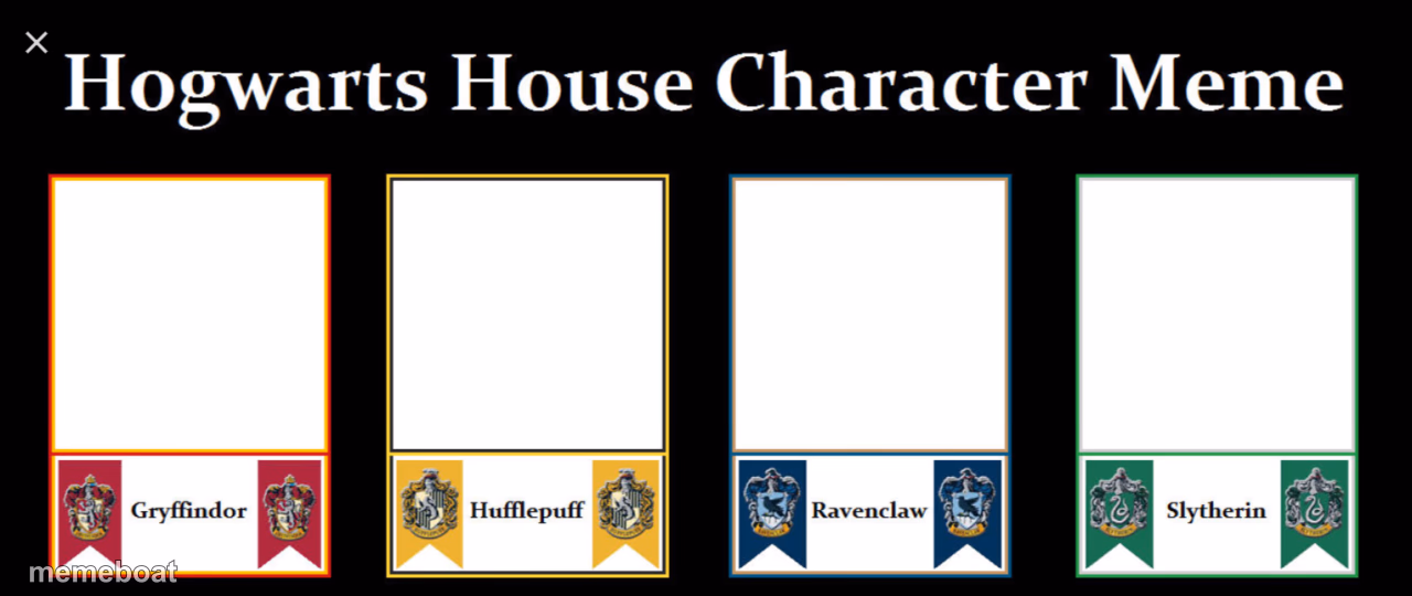 Hogwarts House - meme generator image preview