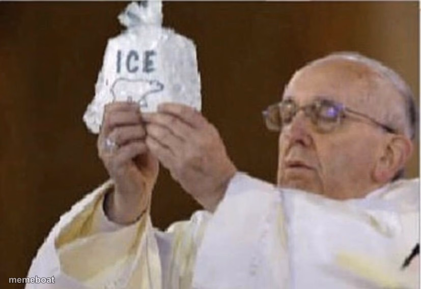 Holding ice - meme generator image preview