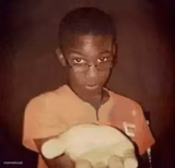 Holding out hand