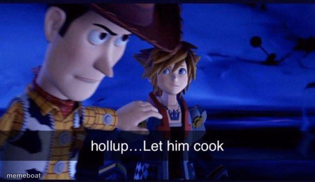 hollup let him cook - meme generator image preview