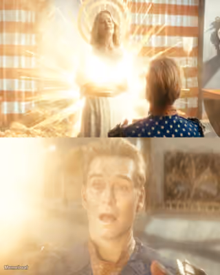 Homelander Seeing the Light as Madelyn Shows Off - 'The Boys'