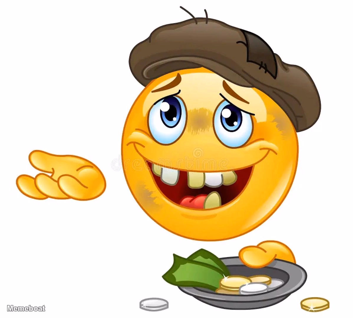 Homeless emoji - meme generator image preview