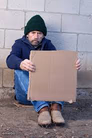 homeless sign