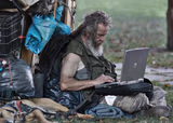 Homeless With Laptop