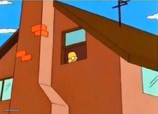 Homer Looking Out Window - meme generator image preview