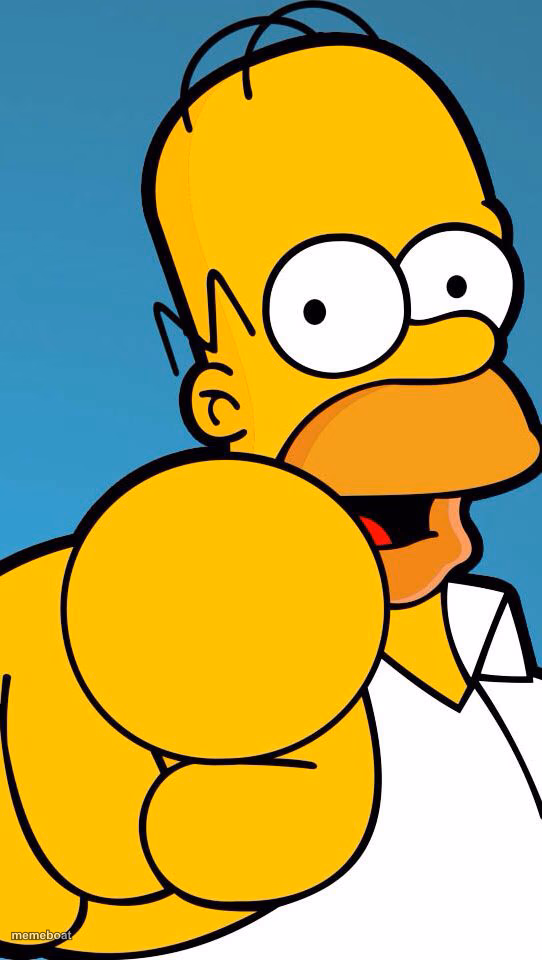 Homer Simpson pointing - meme generator image preview
